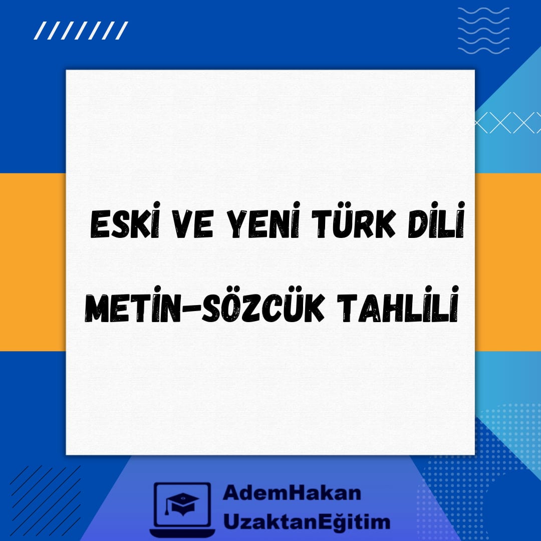 Eski ve Yeni Türk Dili