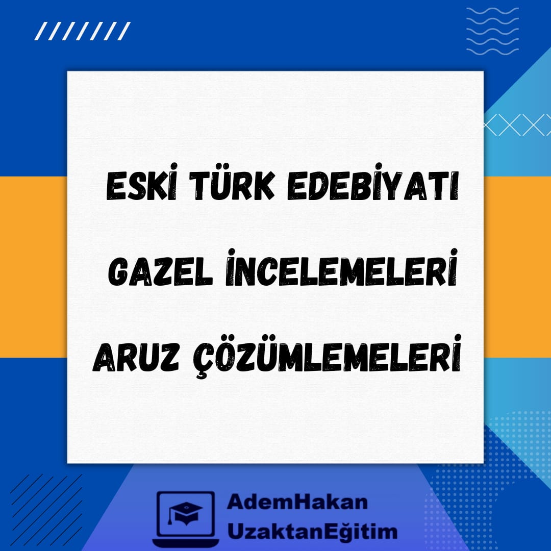 Eski Türk Edebiyatı ve Aruz Çözümleme TR