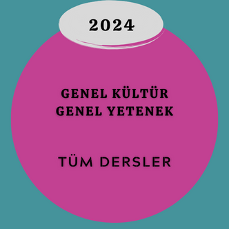 2024 - KPSS - Genel Kültür - Genel Yetenek (KİTAPSIZ)