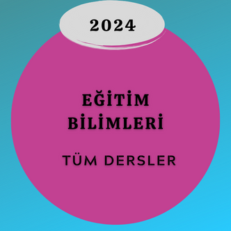 2024 - KPSS - Eğitim Bilimleri (KİTAPSIZ)