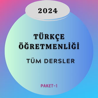 2024 Türkçe ÖABT Tüm Dersler Cumhuriyet -1 (KİTAPSIZ)