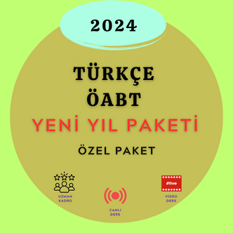 2024- TÜRKÇE ÖABT YENİ YIL PAKET (KİTAPSIZ PAKET)