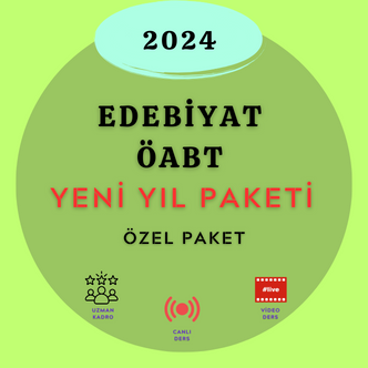 2024-EDEBİYAT ÖABT YENİYIL PAKETİ (CANLI-KAYIT)-(KİTAPSIZ PAKET)