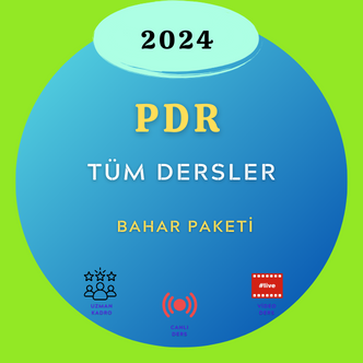 2024-PDR TÜM DERSLER BAHAR PAKETİ (KİTAPSIZ)