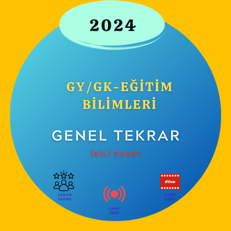 2024-GY/GK-EĞİTİM BİLİMLERİ GENEL TEKRAR