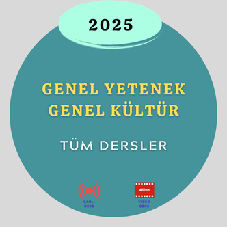 2025 - KPSS - Genel Yetenek-Genel Kültür Tüm Dersler