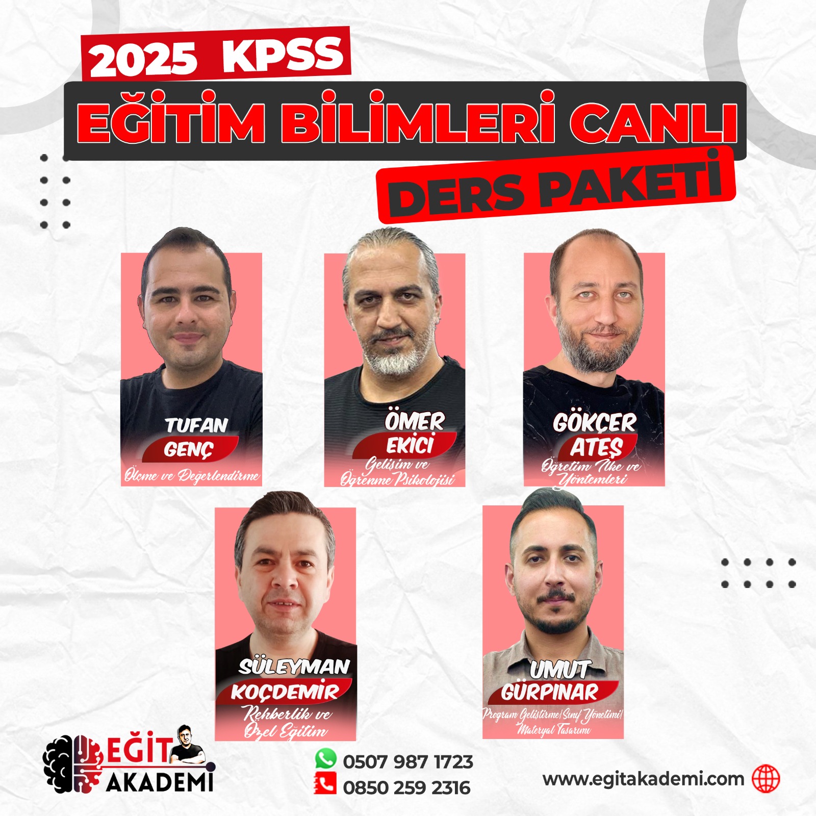 KPSS 2025 EĞİTİM BİLİMLERİ CANLI DERS PAKETİ