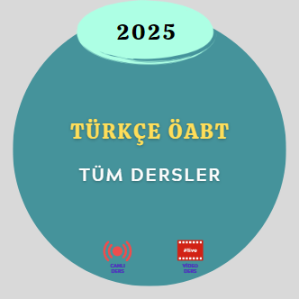 2025- TÜRKÇE ÖABT TÜM DERSLER PAKET