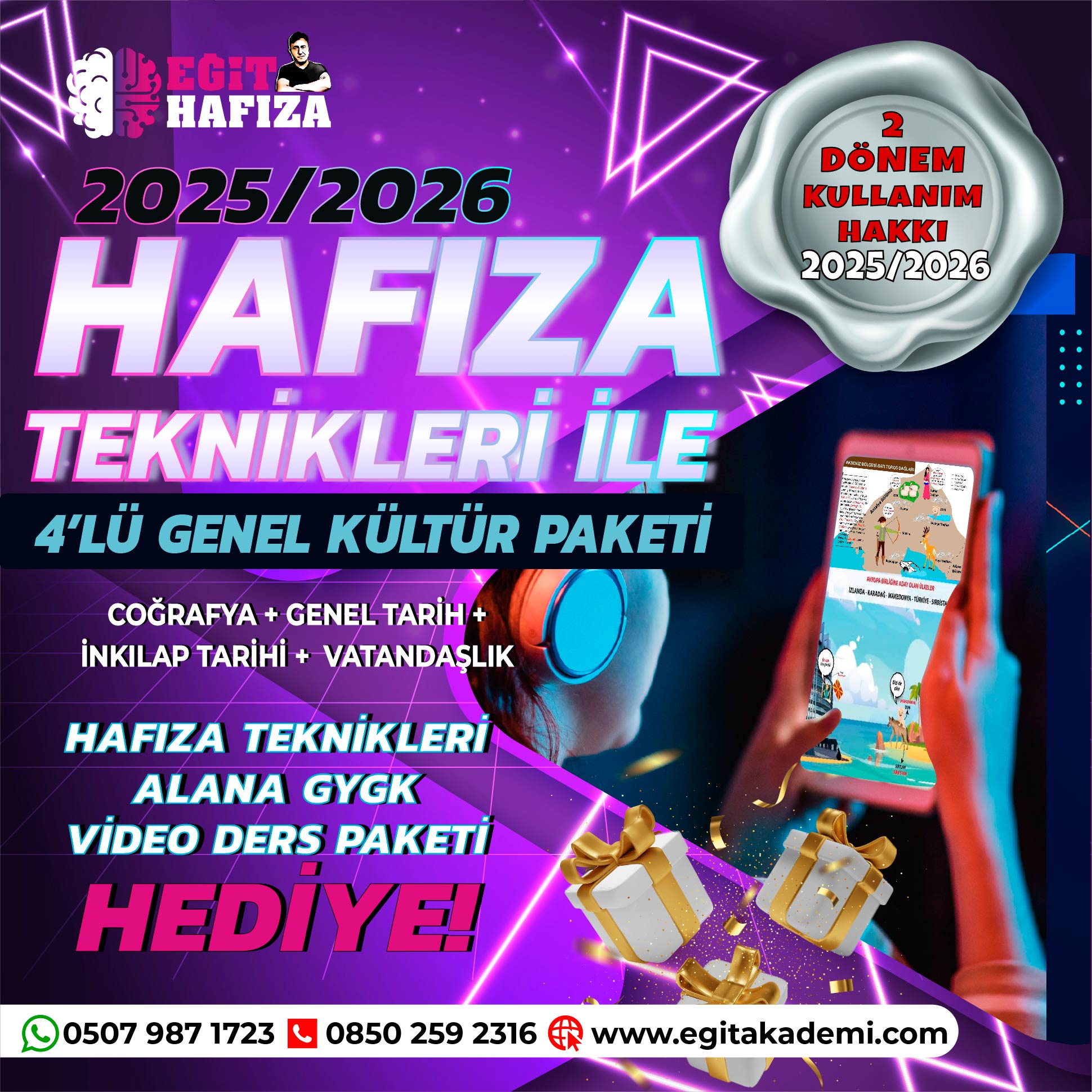 2025/2026 KPSS HAFIZA TEKNİKLERİYLE 4’LÜ SÜPER PAKET