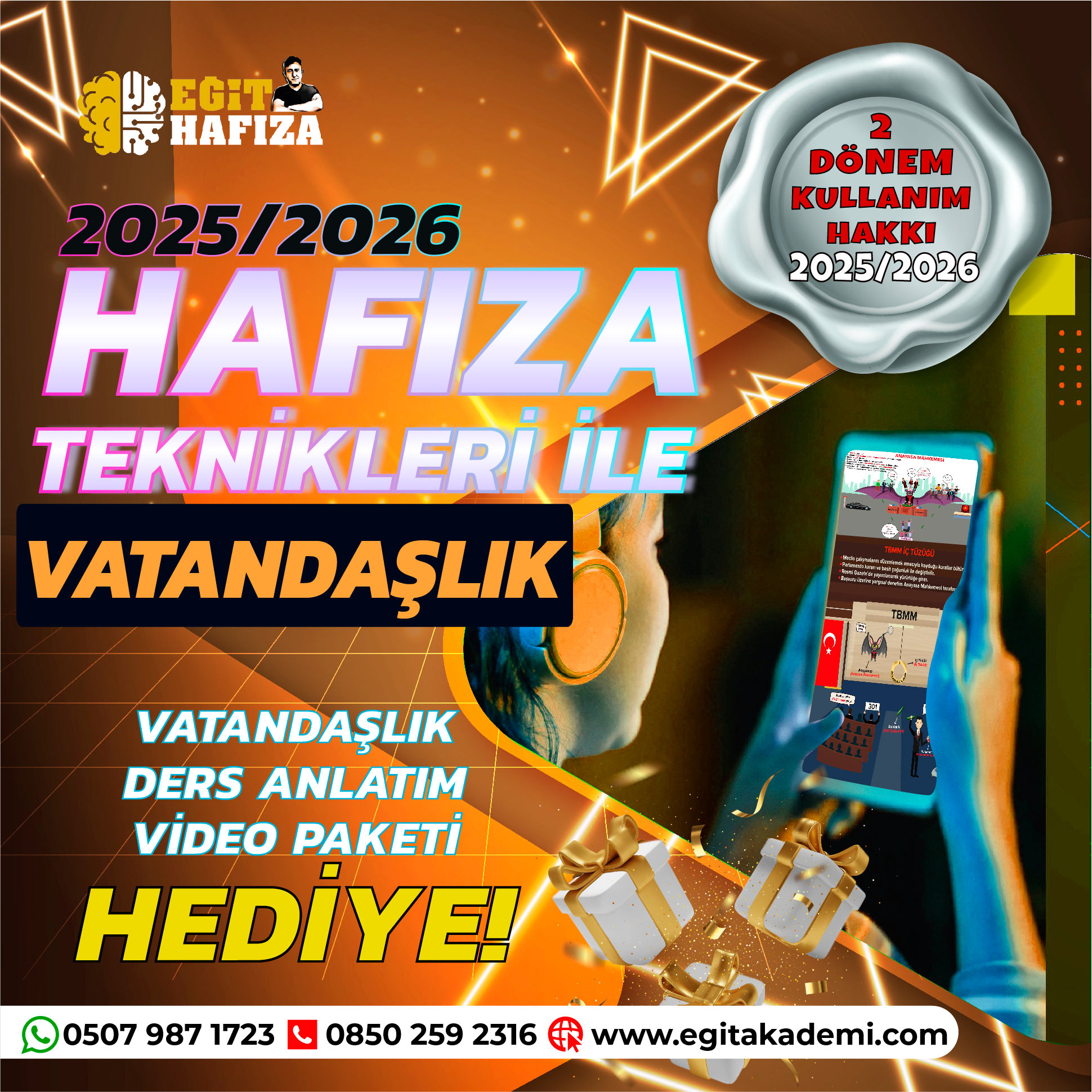 2025/2026 KPSS HAFIZA TEKNİKLERİYLE VATANDAŞLIK PAKETİ