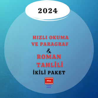 2024-Roman Tahlili & Hızlı Okuma ve Paragraf Çözüm Teknikleri ÖABT İkili Paket