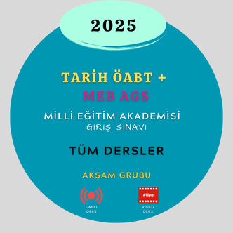 2025-TARİH ÖABT + MEB AGS TÜM DERSLER PREMİUM+ KİTAP