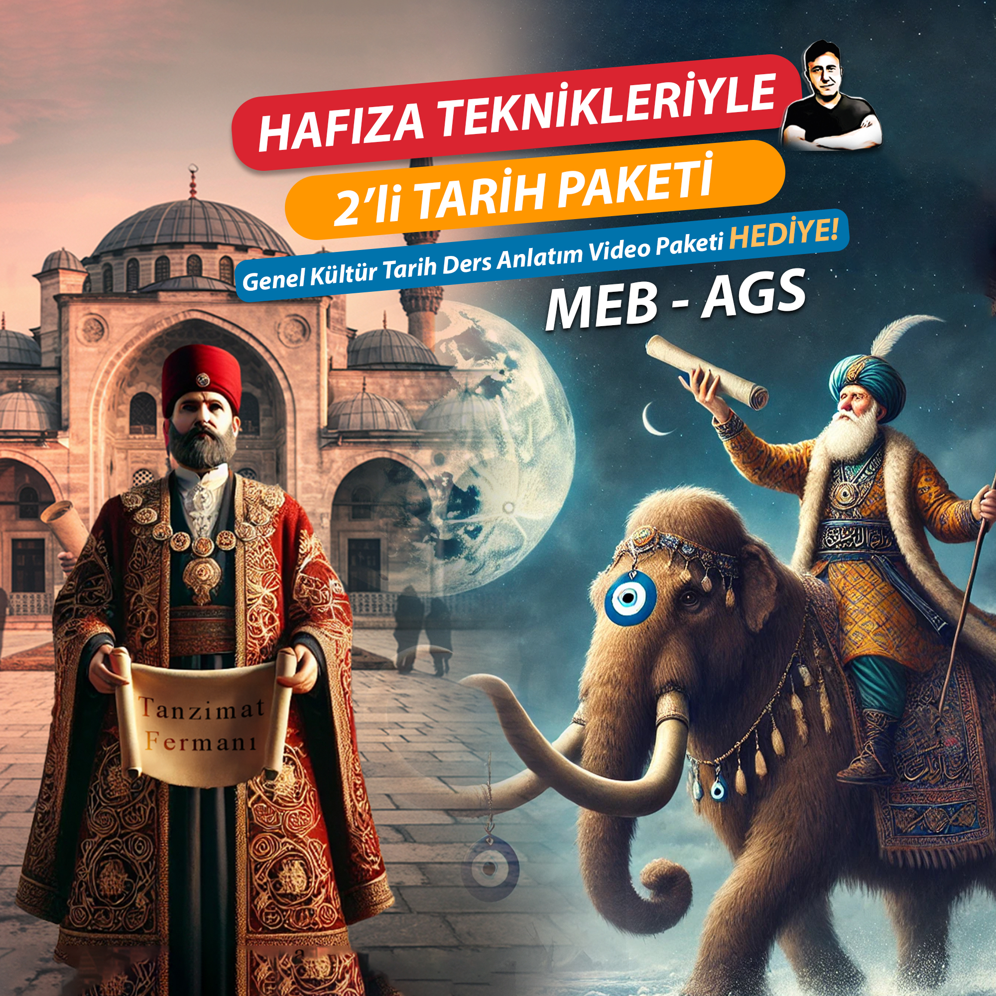 2025 KPSS HAFIZA TEKNİKLERİYLE 2’Li AVANTAJLI TARİH PAKETİ (GENEL TARİH- İNKILAP TARİHİ)