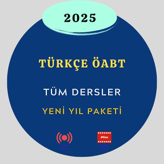 2025-TÜRKÇE ÖABT TÜM DERSLER YENİ YIL PAKETİ