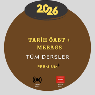 2026-TARİH ÖABT+MEBAGS TÜM DERSLER (Kitapsız)