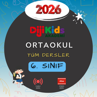 2026- 6.SINIF ONLİNE DERS PAKETİ (Kitap Hediyeli)