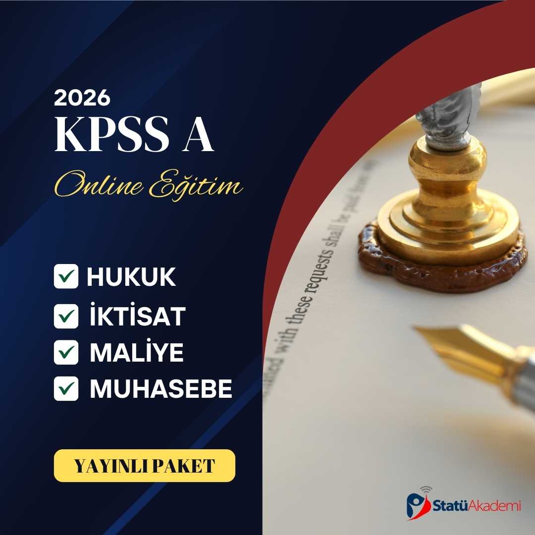 2026 KPSS A (KİTAPLI PAKET)