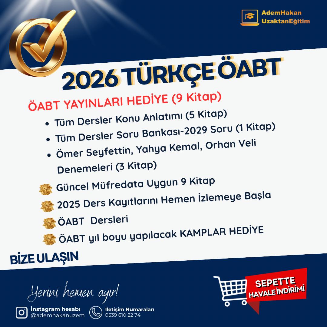 2026 TÜRKÇE ÖABT