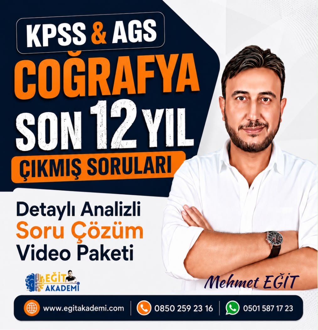 GY-GK COĞRAFYA  Son 12 Yıl ÖSYM Çıkmış Soru Analiz Kampı / Video
